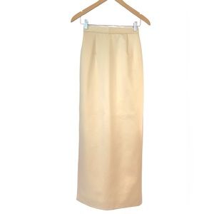 ZOLA EVENING Formal Wedding or Special Occasion Pale Yellow Maxi Skirt Size 4/6